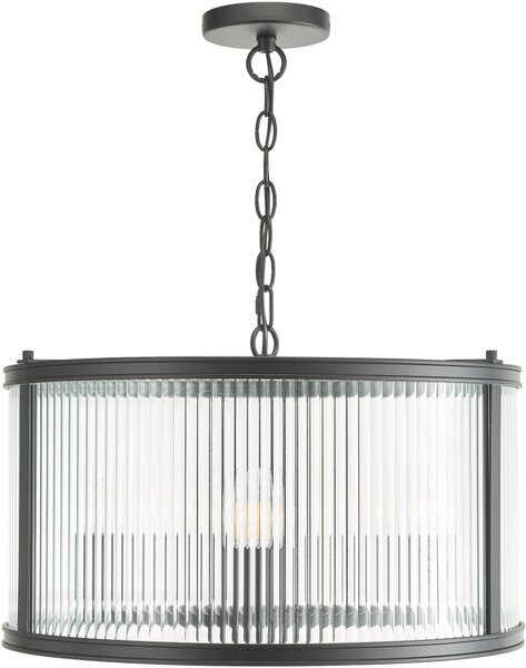 Dar Lighting glamour modern függeszték bianka matt fekete darbia0322