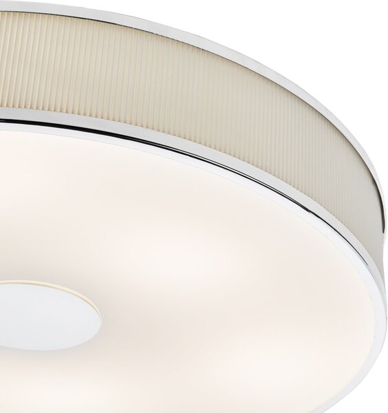Dar Lighting modern mennyezeti lámpa alvaro elefántcsont csiszolt króm daralv6433