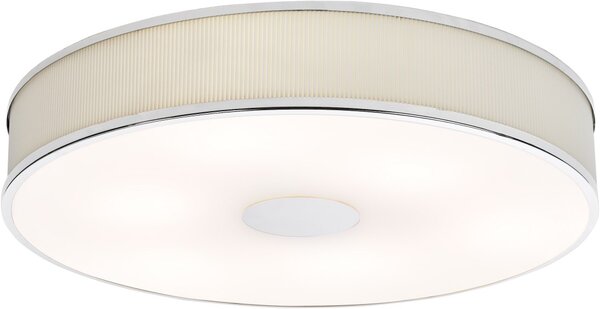 Dar Lighting modern mennyezeti lámpa alvaro elefántcsont csiszolt króm daralv6433