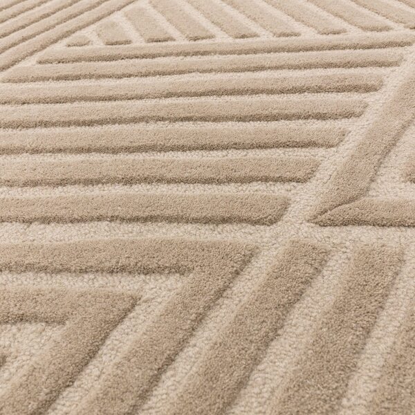 Világosbarna gyapjú szőnyeg 120x170 cm Hague – Asiatic Carpets