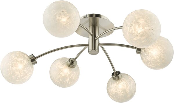 Dar Lighting modern mennyezeti lámpa avari szatén nikkel darava6446