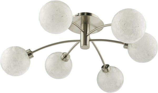 Dar Lighting modern mennyezeti lámpa avari szatén nikkel darava6446