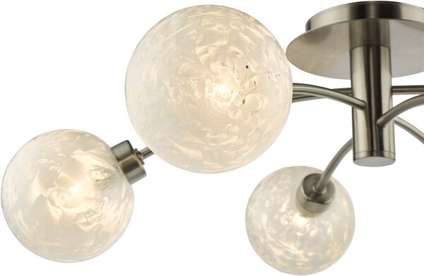 Dar Lighting modern mennyezeti lámpa avari szatén nikkel darava6446