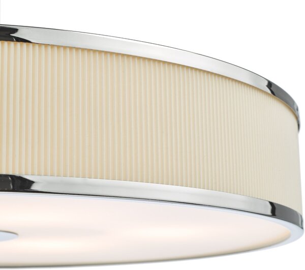 Dar Lighting modern függeszték alvaro elefántcsont csiszolt króm daralv1733