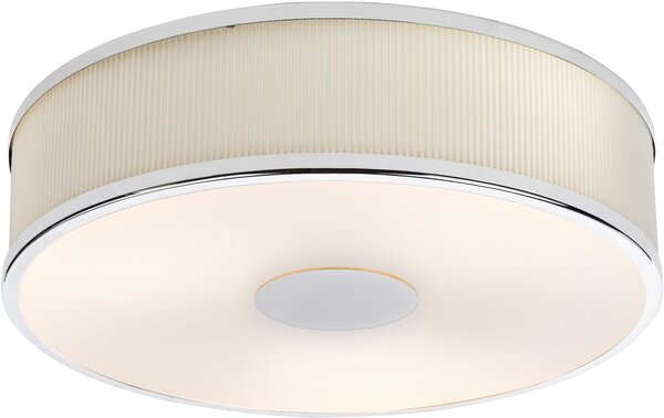 Dar Lighting modern mennyezeti lámpa alvaro elefántcsont csiszolt króm daralv5233
