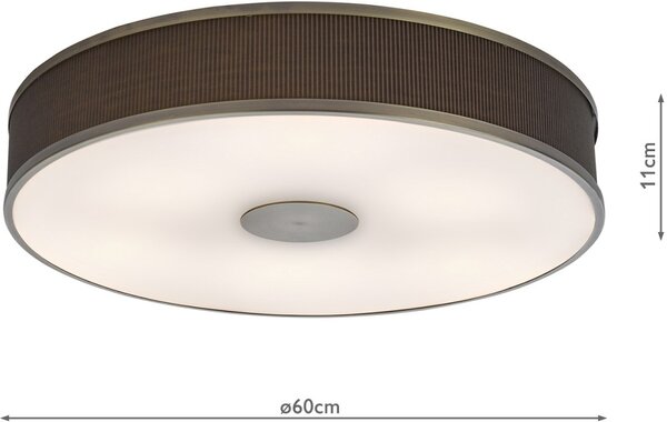Dar Lighting modern mennyezeti lámpa alvaro antik bronz daralv6439