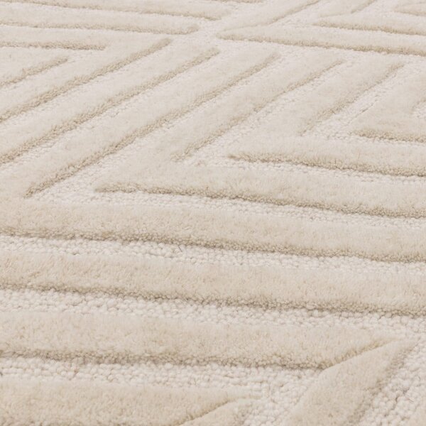 Krémszínű gyapjú szőnyeg 200x290 cm Hague – Asiatic Carpets