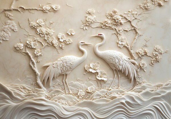 Fotótapéta - 3D kínai minta (147x102 cm)