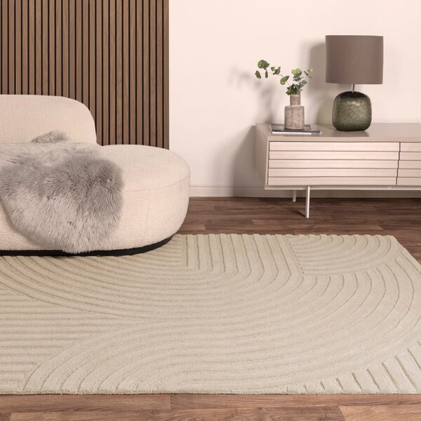 Bézs gyapjú szőnyeg 160x230 cm Hague – Asiatic Carpets