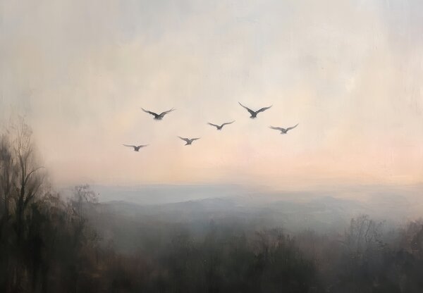 Fotótapéta - Madárraj (147x102 cm)
