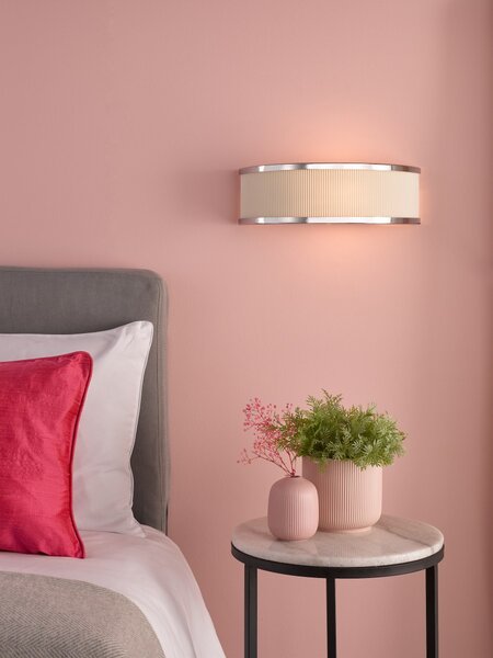 Dar Lighting modern fali lámpa alvaro csiszolt króm daralv0733