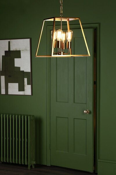 Dar Lighting klasszikus vintage függeszték academy sárgaréz daraca8635
