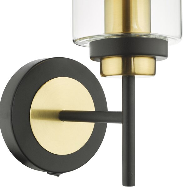 Dar Lighting vintage fali lámpa abel fekete darabe0754
