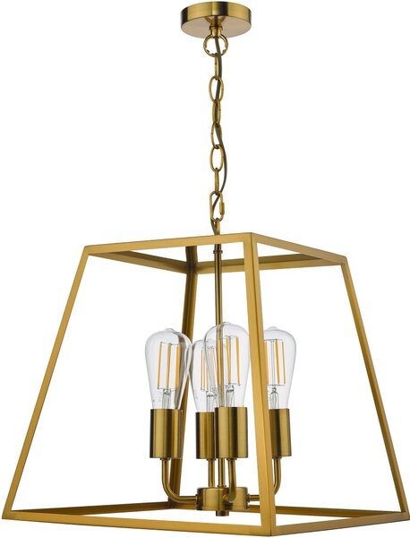 Dar Lighting klasszikus vintage függeszték academy sárgaréz daraca8635