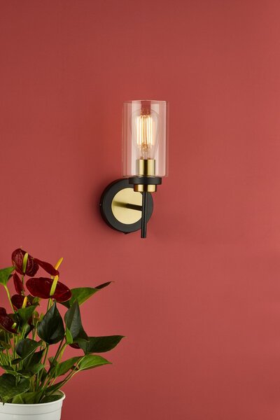 Dar Lighting vintage fali lámpa abel fekete darabe0754