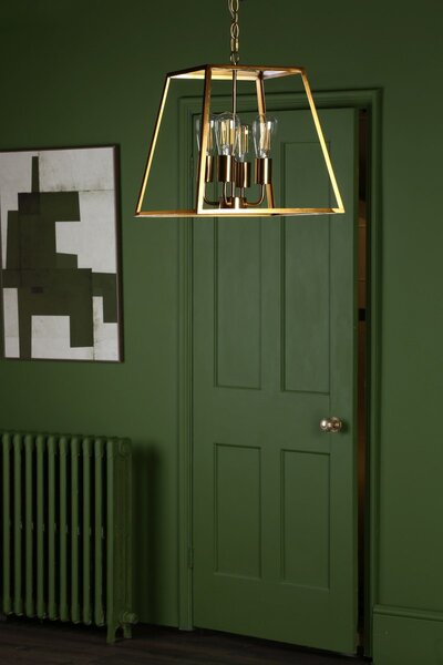 Dar Lighting klasszikus vintage függeszték academy sárgaréz daraca8635