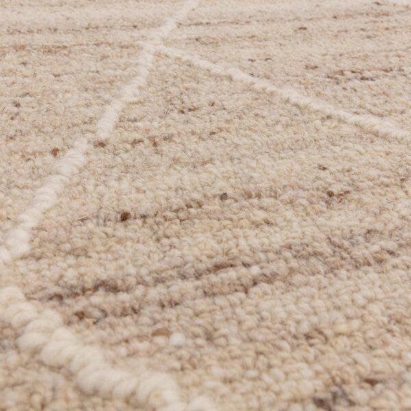 Natúr színű gyapjú szőnyeg 160x230 cm Noah – Asiatic Carpets