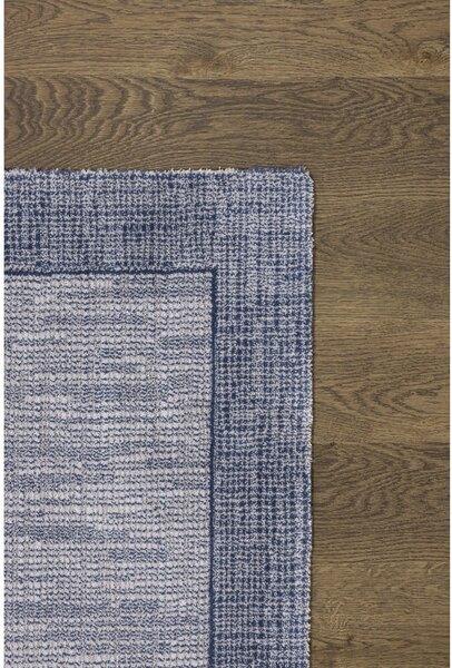 Sötétkék gyapjú szőnyeg 200x300 cm Linea – Agnella