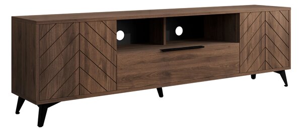 TV-állvány Comfivo Citrus I, Közepes sűrűségű farostlemez, Laminált forgácslap, 60x204x40cm, Dió