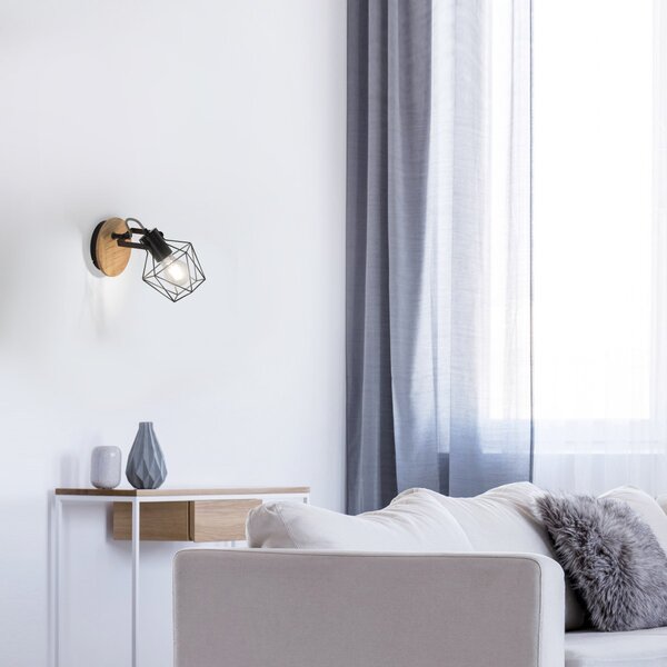 Paul Neuhaus loft fali lámpa jaro fekete fa pln15671-78
