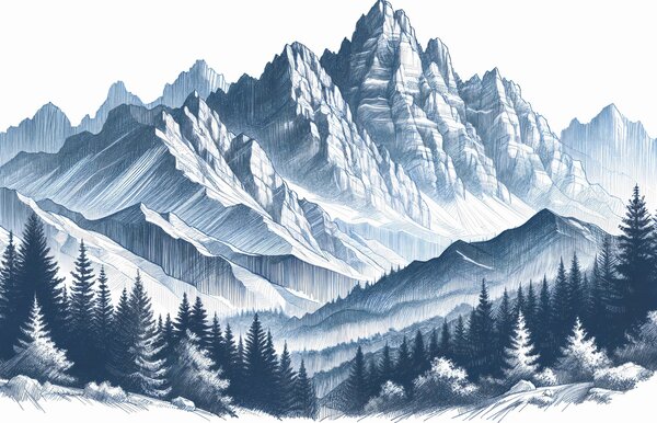 Fotótapéta - Skicces hegyek (147x102 cm)