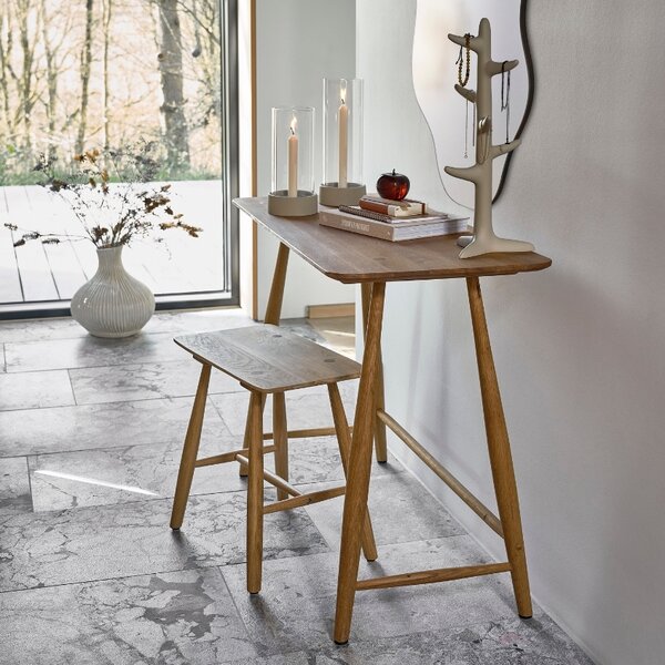 Villa Collection Tölgyből készült öltözőasztal Bodo 100 x 44,5 cm
