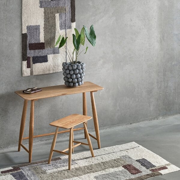 Villa Collection Tölgyből készült öltözőasztal Bodo 100 x 44,5 cm