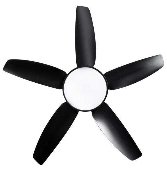 Mennyezeti ventilátor világítással LOUVET Távirányítóval LED Fekete