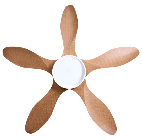 Mennyezeti ventilátor világítással BARBET Távirányítóval LED Világosbarna