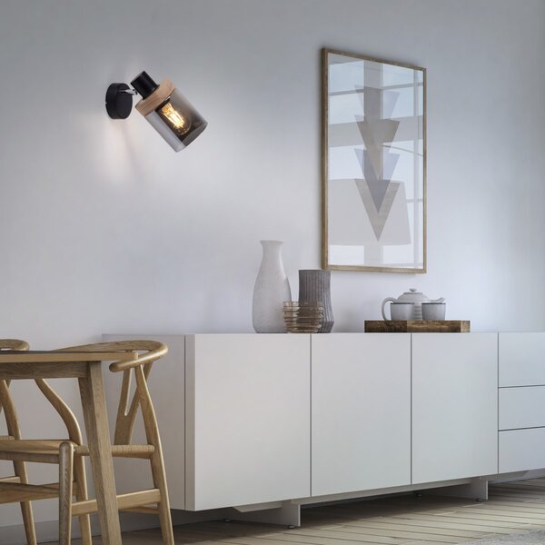 Paul Neuhaus modern spot lámpa pasqual fekete fa pln11311-18