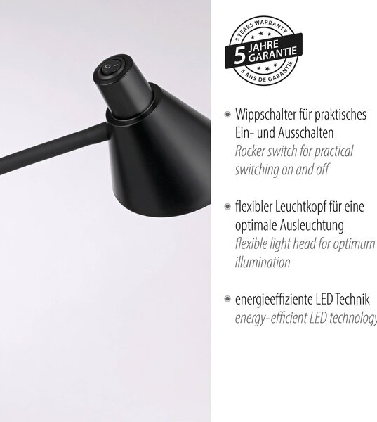 Paul Neuhaus modern állólámpa pixie fekete pln11249-18