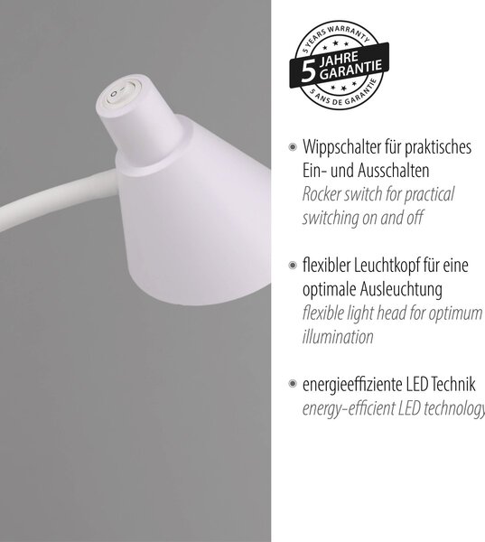 Paul Neuhaus modern állólámpa pixie fehér pln11249-16