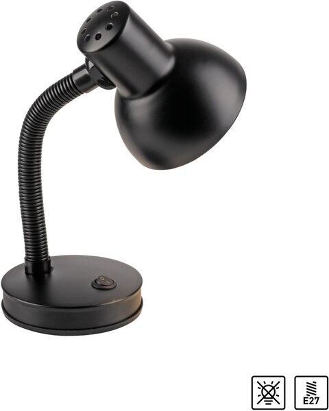Paul Neuhaus modern asztali lámpa flexi fekete pln11080-18