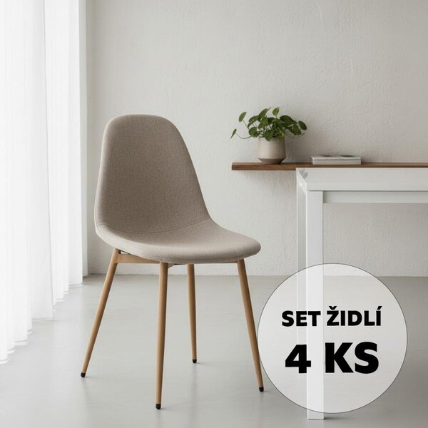 Avenberg RIVA Étkezőszék szett - 4db, bézs