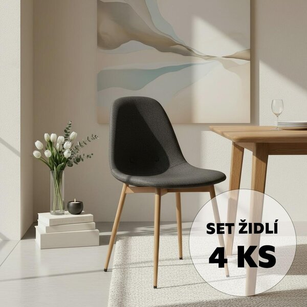 Avenberg RIVA Étkezőszék szett - 4db, szürke