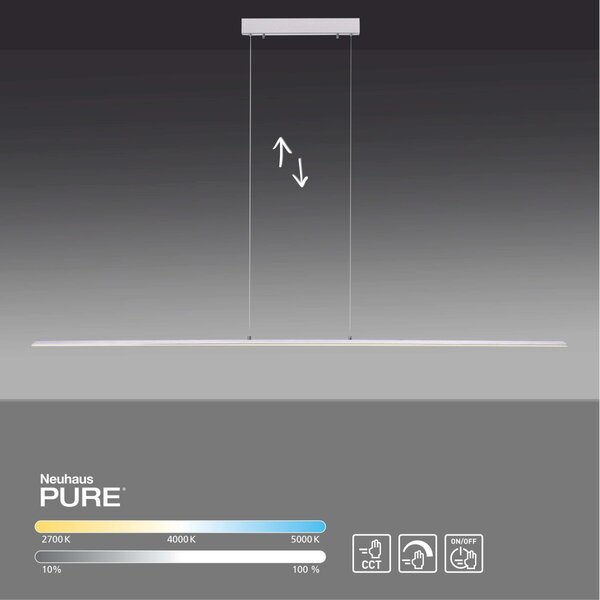 Paul Neuhaus modern függeszték pure-lite ezüst pln8377-55