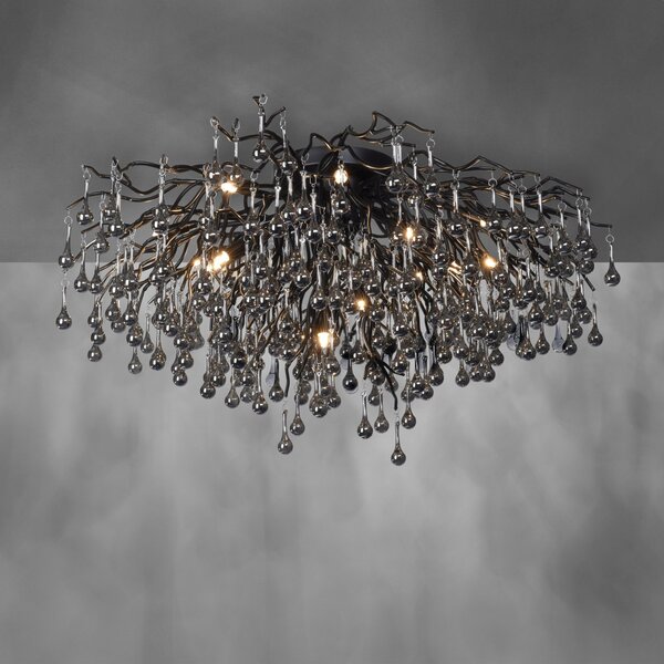 Paul Neuhaus glamour modern mennyezeti lámpa icicle fekete pln8092-18