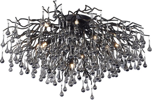 Paul Neuhaus glamour modern mennyezeti lámpa icicle fekete pln8092-18