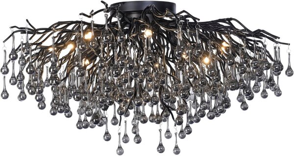 Paul Neuhaus glamour modern mennyezeti lámpa icicle fekete pln8092-18