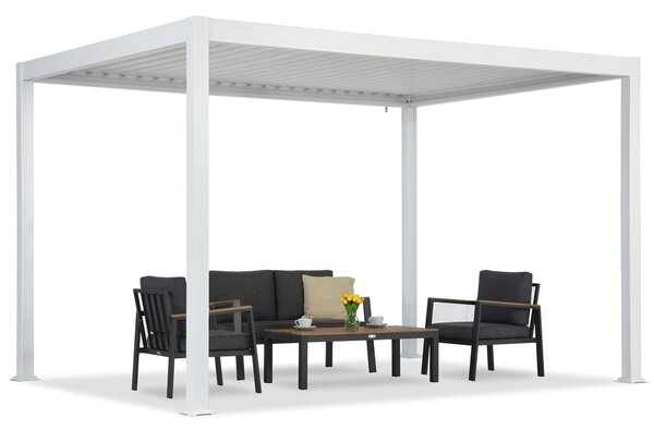 Lagos 3x4 Garden Point szabadon álló terasz pergola fehér