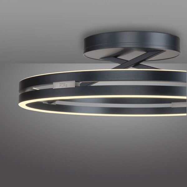 Paul Neuhaus modern mennyezeti lámpa pure loop szürke pln6552-15