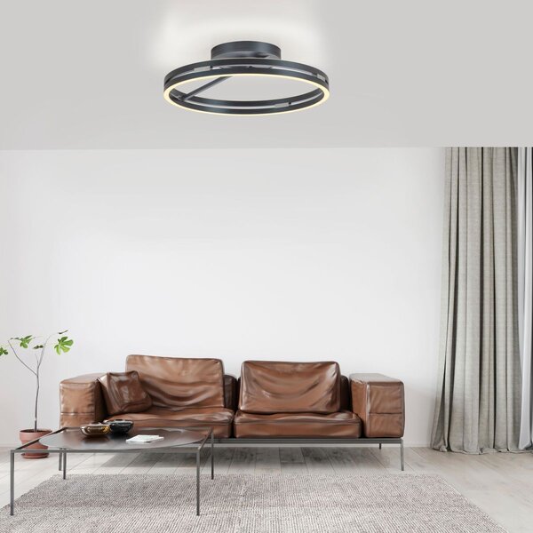 Paul Neuhaus modern mennyezeti lámpa pure loop szürke pln6552-15
