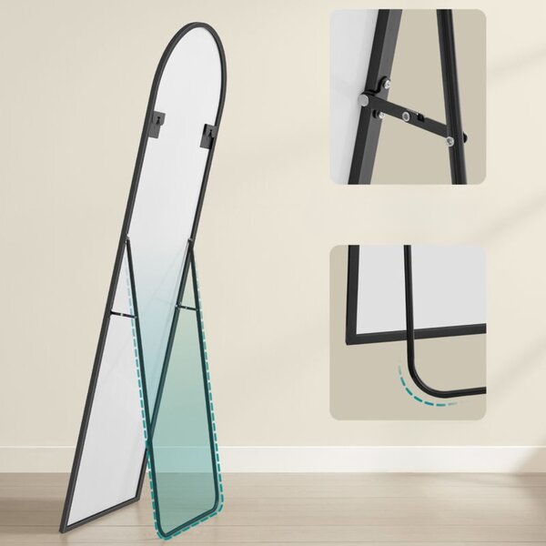 UMBRA ívelt tükör, 160x50 cm, fekete SongmicsHome