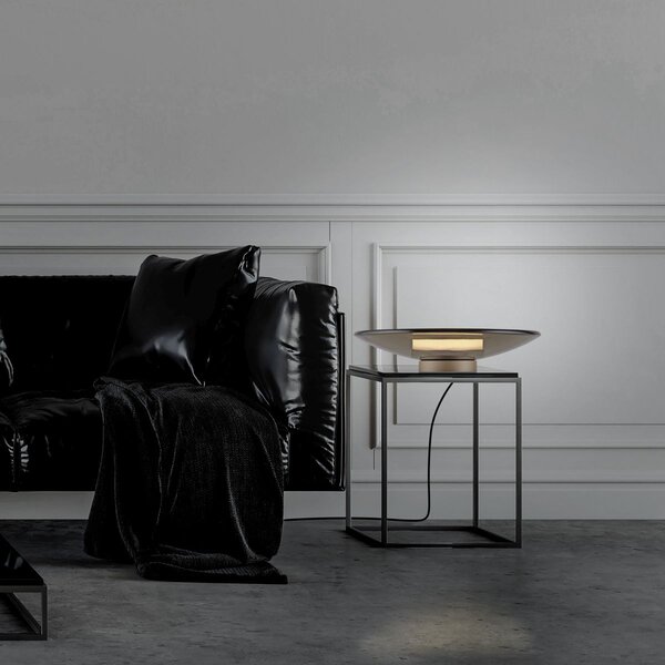 Paul Neuhaus modern asztali lámpa pure moon bézs füstös pln4594-97