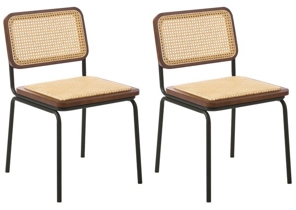 Étkezőszék kétdarabos szettben CORVALLIS PE Rattan Barna