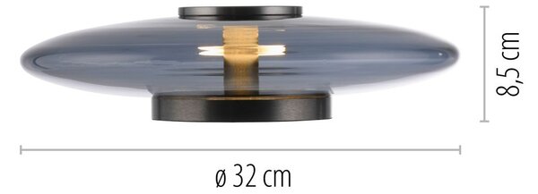 Paul Neuhaus modern asztali lámpa pure vitrum szürke pln4080-15
