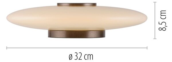 Paul Neuhaus modern asztali lámpa pure vitrum bézs barna pln4080-34