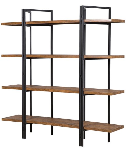 Négyszintes polcos elem COMPTON 165 cm Sötétbarna