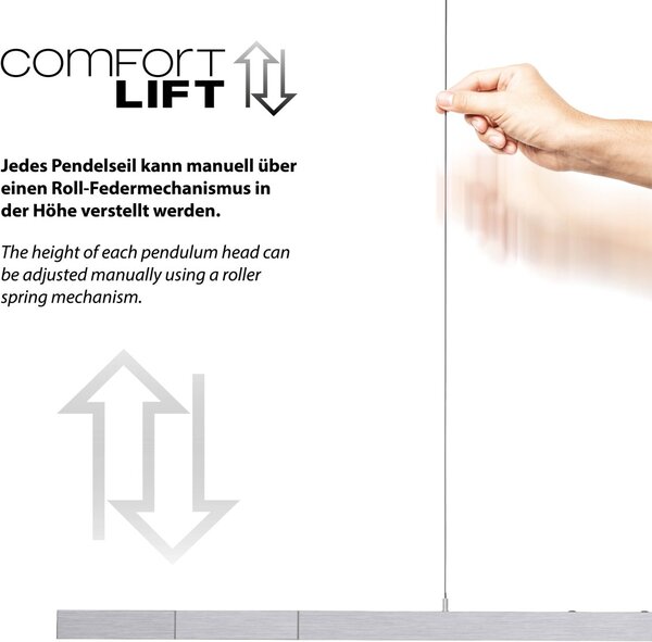 Paul Neuhaus modern függeszték adriana comfort lift ezüst pln2598-95