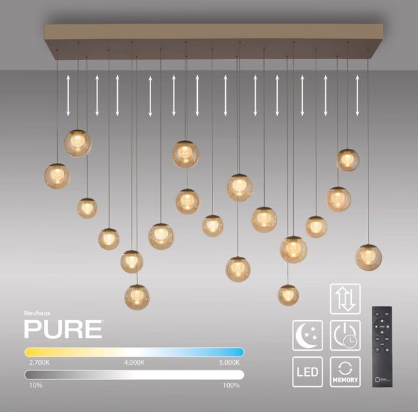 Paul Neuhaus modern függeszték pure popup barna pln2589-97